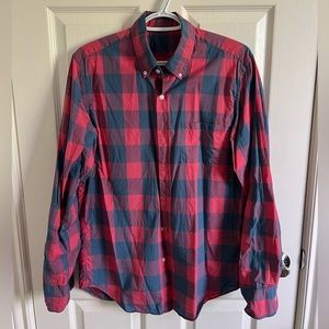 Jcrew slim plaid lightweight shirt